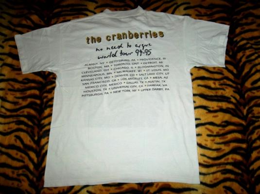 VINTAGE THE CRANBERRIES WORLD TOUR PROMO 1994-95 T-SHIRT