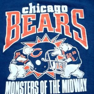 Vintage 1980s Chicago Bears Monsters Of The Midway T-shirt