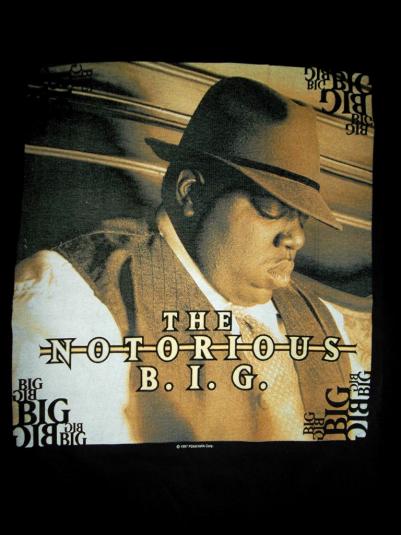 VINTAGE NOTORIOUS BIG 1997 PROMO TRIBUTE T-SHIRT RARE