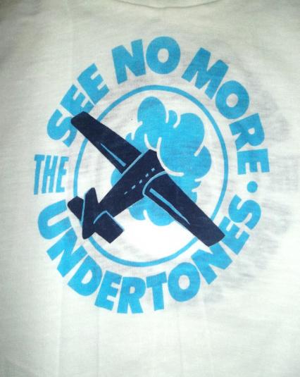 VINTAGE THE UNDERTONES 1980 SEE NO MORE T-SHIRT
