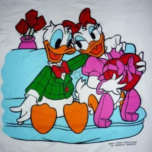 Vintage Donald Duck And Daisy Disney Early 80s T-shirt