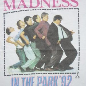 MADNESS 'IN THE PARK 1992' CONCERT T-SHIRT
