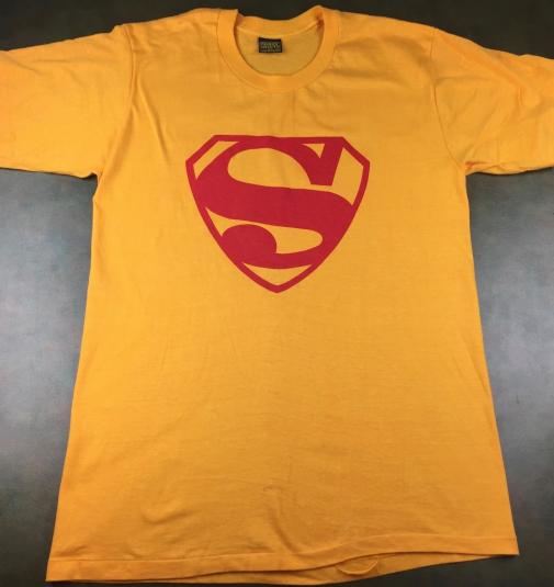 Vintage 60s 70s Crazy Shirts DC Comics Superman Logo T-Shirt