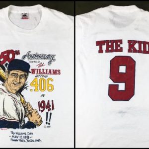 Vintage 1991 Ted Williams Anniversary Boston Red Sox T-Shirt