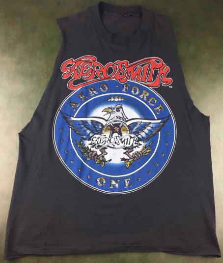 Vintage 1987-88 Aerosmith Aero-Force One Concert T-Shirt | Defunkd