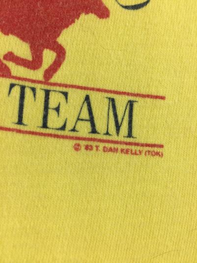 Vintage 1983 Hilton Head Polo Team Original Yellow T-Shirt