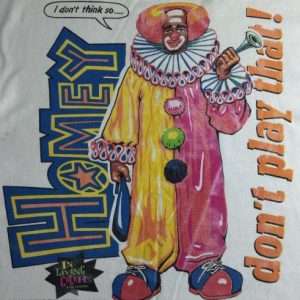 Vintage 1991 In Living Color Homey The Clown Funny T-Shirt L