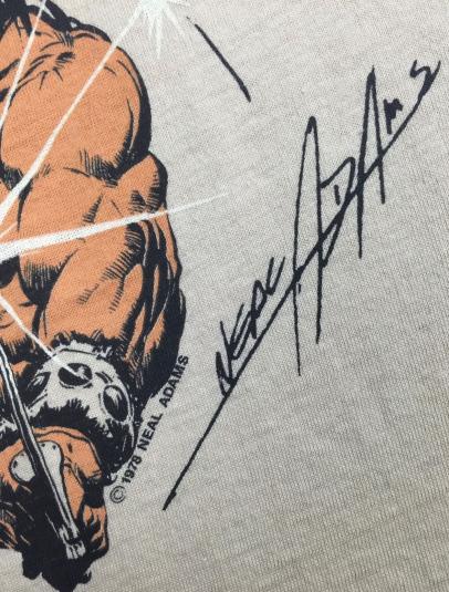 Vintage 1978 Neal Adams Barbarian Comic Book Artist T-Shirt