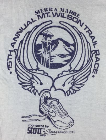 Vintage 1984 Nike Sierra Madre Mt. Wilson Race T-Shirt