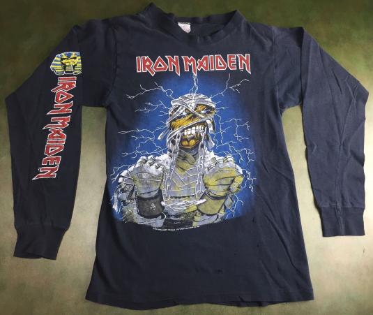 Vintage 1984-85 Iron Maiden World Slavery Tour Thin T-Shirt