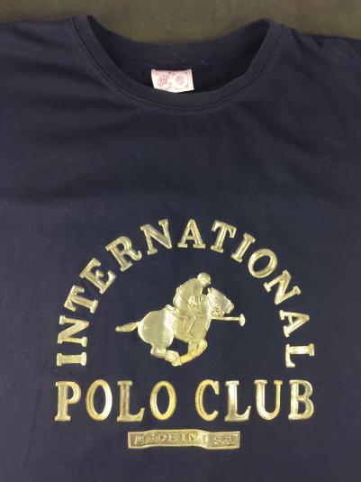 Vintage 90 International Polo Club Urban Hip-Hop T-Shirt XXX