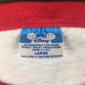 Vintage 80s Mickey Mouse Walt Disney World Raglan T-Shirt