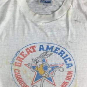 Vintage 1983 Bugs Bunny Marriotts America Run Thin T-Shirt M