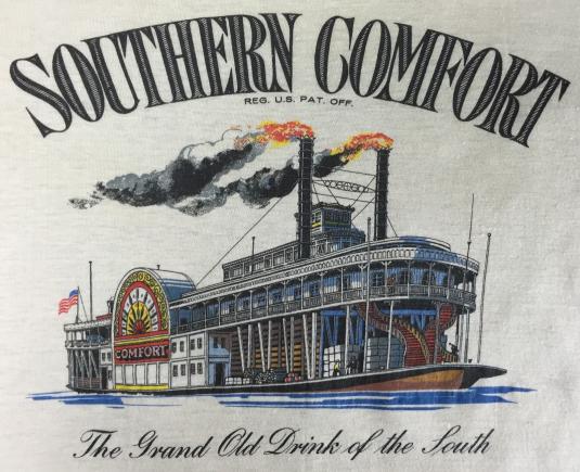 Vintage 80s Southern Comfort Whiskey Liqueur Liquor T-Shirt
