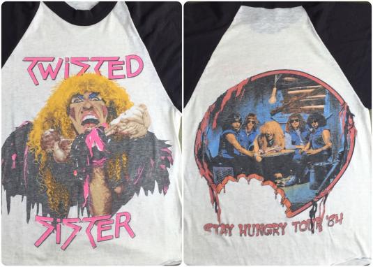 Vintage 1984 Twisted Sister Stay Hungry Tour Concert T-Shirt