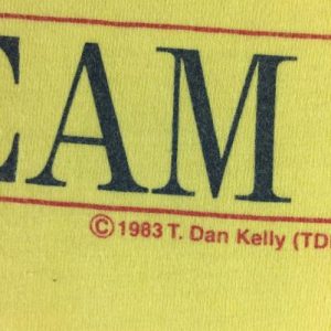 Vintage 1983 Hilton Head Polo Team Original Yellow T-Shirt