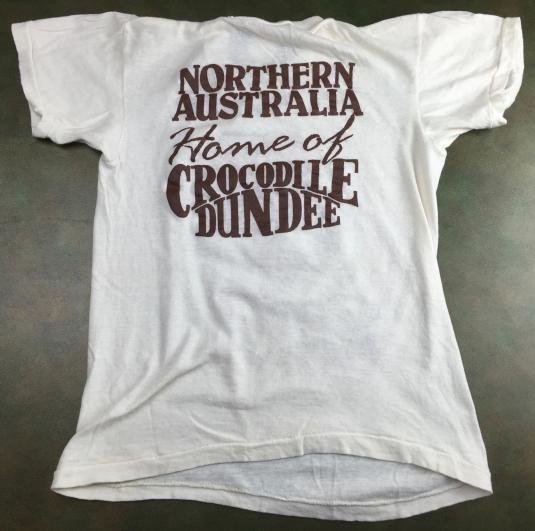 Vintage 80s Crocodile Dundee G’Day Mate Australia T-Shirt S