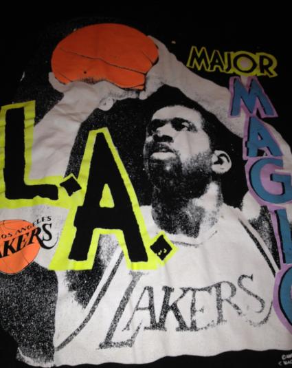 Magic Johnson Major Magic LA Lakers 1990s T-Shirt