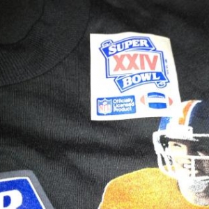 Super Bowl XXIV Joe Montana John Elway 49ers Broncos T-Shirt