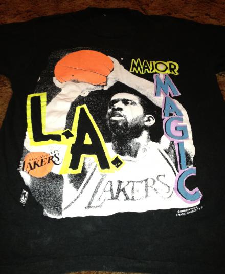 Magic Johnson Major Magic LA Lakers 1990s T-Shirt