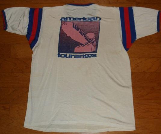 1973 Led Zeppelin Concerts West crew shirt