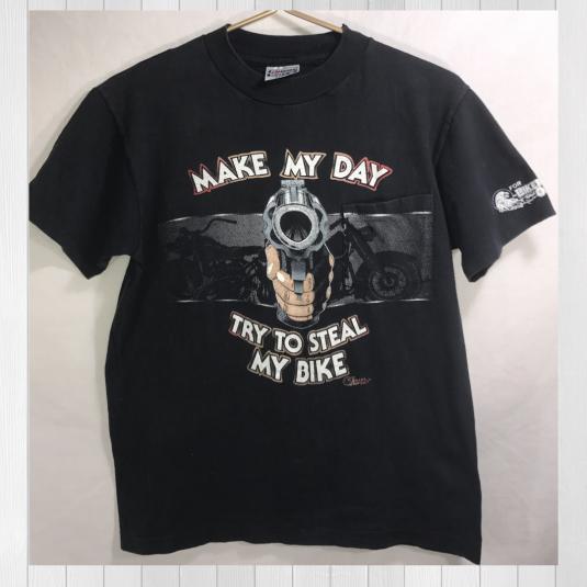 Vintage 80’s “Make my Day…” Harley Davidson Tshirt