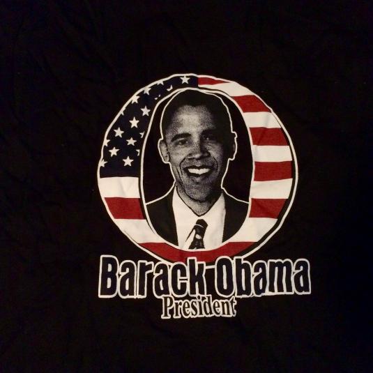 VINTAGE Young President Obama T-Shirt (2008)