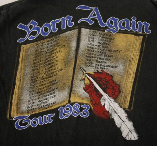 BLACK SABBATH vintage 1983 US tour t-shirt