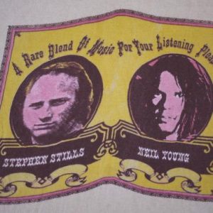 NEIL YOUNG & STEPHEN STILL vintage 1976 tour t-shirt