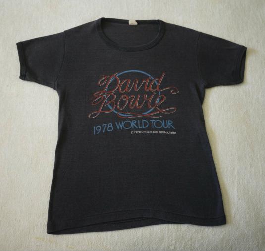 DAVID BOWIE vintage 1978 tour t-shirt
