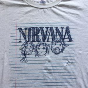 NIRVANA: Vintage 1997 'Doodle' T-shirt
