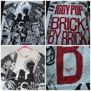 Rare Iggy Pop Virgin Records promo t-shirt