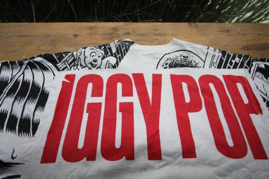 Rare Iggy Pop Brick By Brick vintage promo t-shirt