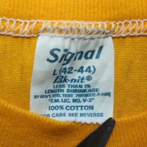 Marijuana Iowa American Gothic vtg yellow teee Tall S/M