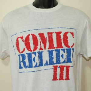 Comic Relief III 1989 HBO vintage white t-shirt Medium/Large