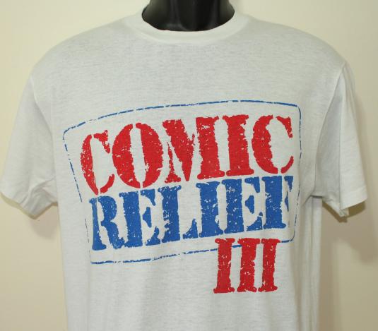 Comic Relief III 1989 HBO vintage white t-shirt Medium/Large