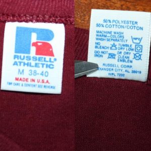Maillot Vintage Fidji Football Team Années 80 - Russell Athletic - Taille L - Fabriqué USA