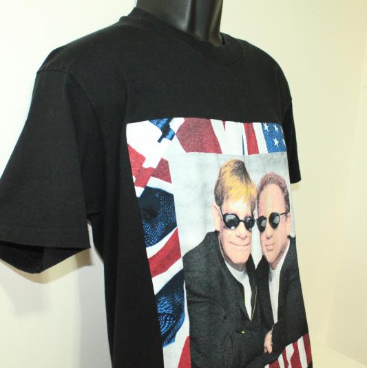 Elton John Billy Joel 1994 tour vintage black t-shirt M/L
