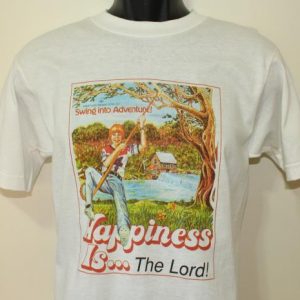 Happiness is the Lord vintage DEADSTOCK t-shirt Small