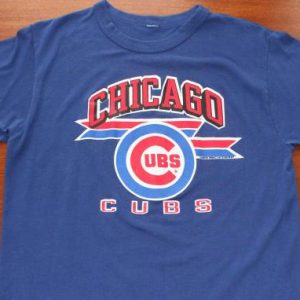Chicago Cubs baseball 1988 vintage blue t-shirt M/L
