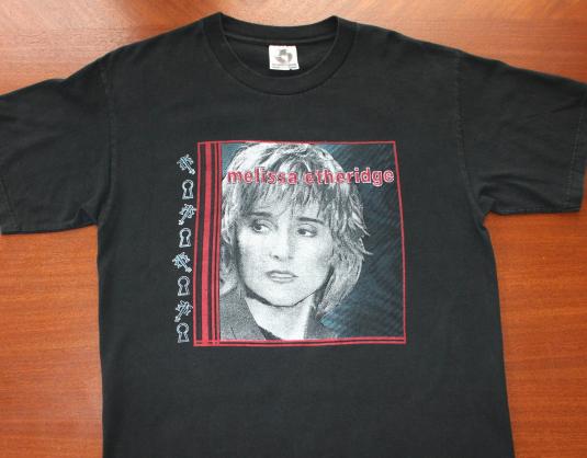 Melissa Etheridge On Tour vintage 1990s black t-shirt Large