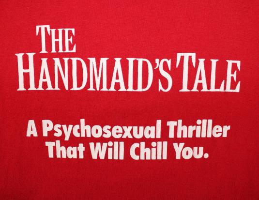 Margaret Atwood Handmaidâ€™s Tale vintage 1985 red t-shirt XL