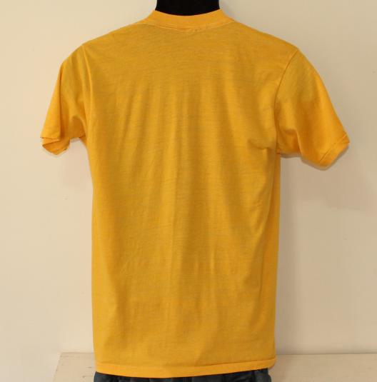 1982 Bix 7 Cornbelt Running Club vintage yellow t-shirt S/M