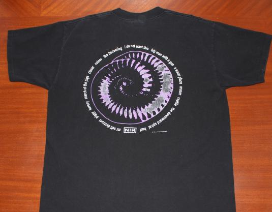 Nine Inch Nails NIN 1994 Downward Spiral vintage t-shirt XL | Defunkd