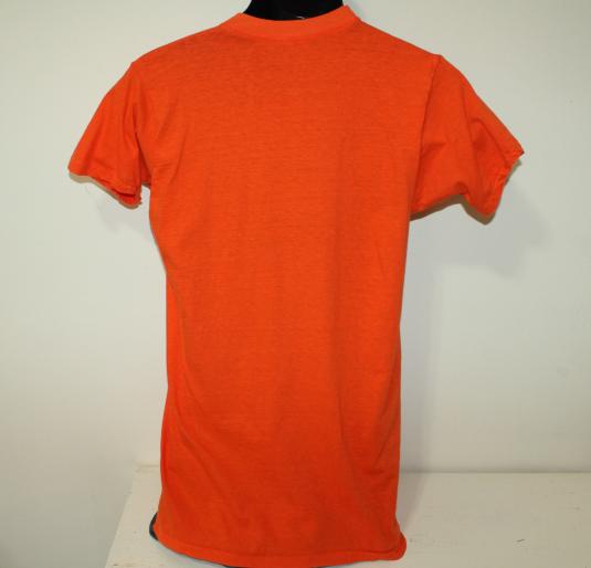 Love female male 70s hippie vintage orange t-shirt Tall XS/S