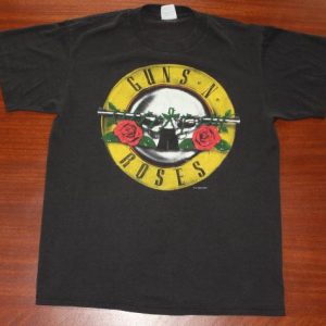 Guns N' Roses Was Here 1987 vintage black t-shirt Medium