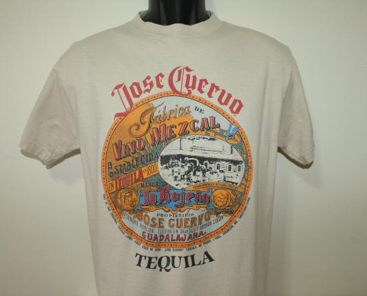 Jose Cuervo Tequila vintage 80s beige t-shirt Medium cotton
