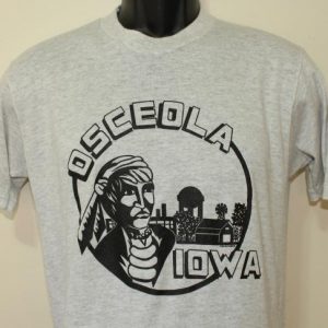 Osceola Iowa Native American Farm vintage t-shirt M/L