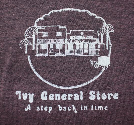 Ivy General Store vintage ringer v-neck t-shirt L