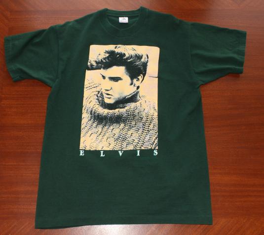 Elvis Presley vintage forest green t-shirt M/L